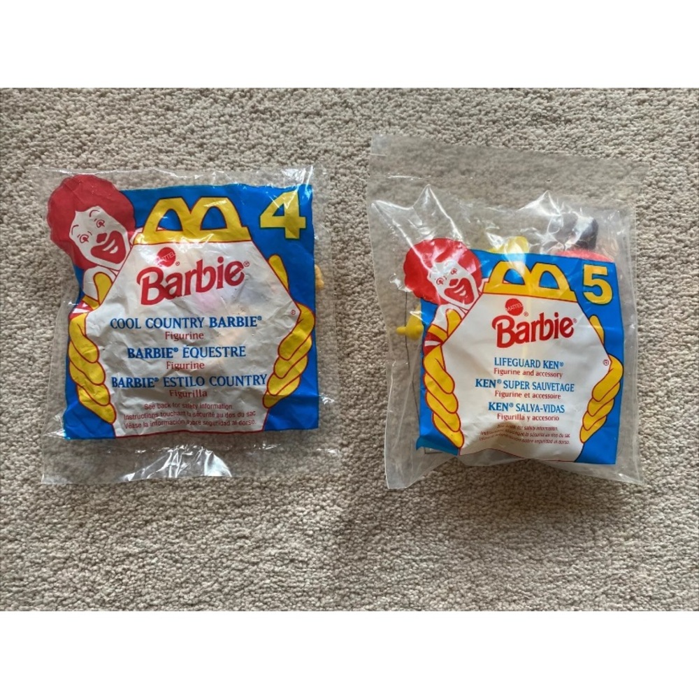 Vintage McDonald’s Cool Country Barbie & Lifeguard Ken Happy Meal Toy 1994